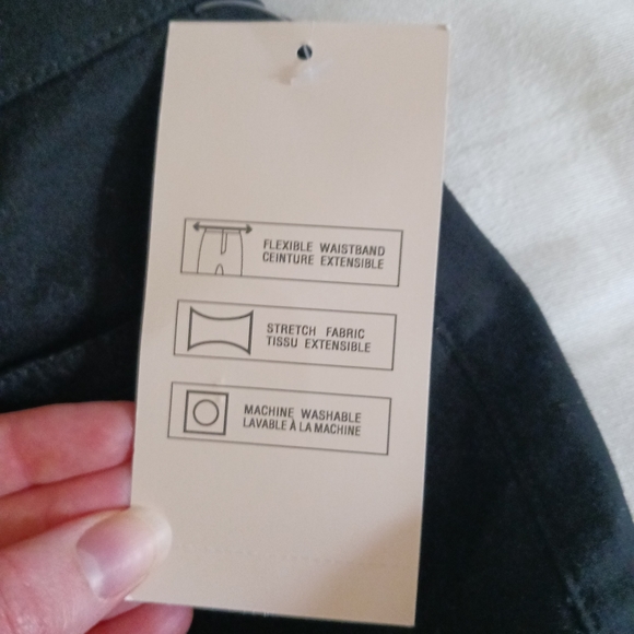 Black Haggar Denim Shorts with studs - Picture 8 of 8